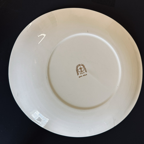 Eastern China NY USA Jesus Christ Collector Plate 22K gold Scroll Decor Vintage - Picture 4 of 14